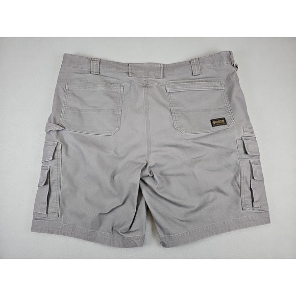 Duluth Trading Cargo Shorts Men 44 Gray Flex Fire Hose Canvas 10" inseam - Picture 6 of 7